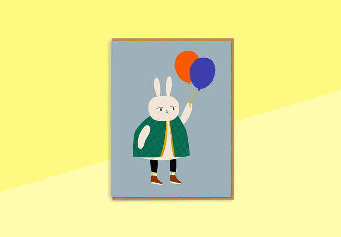 ALESS BAYLIS - Greeting Card - Bunny Birthday