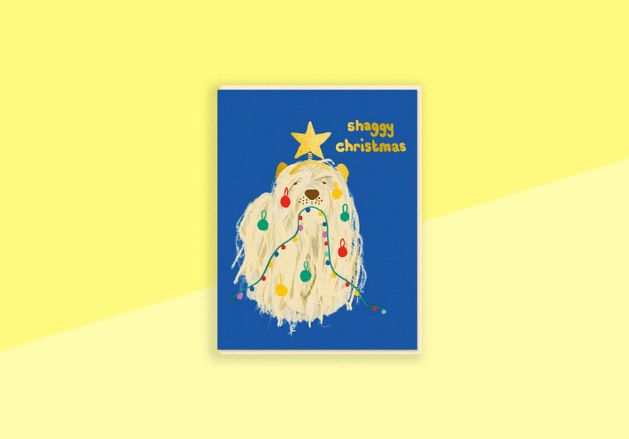 EMMA COOTER - Greeting card - Shaggy Christmas