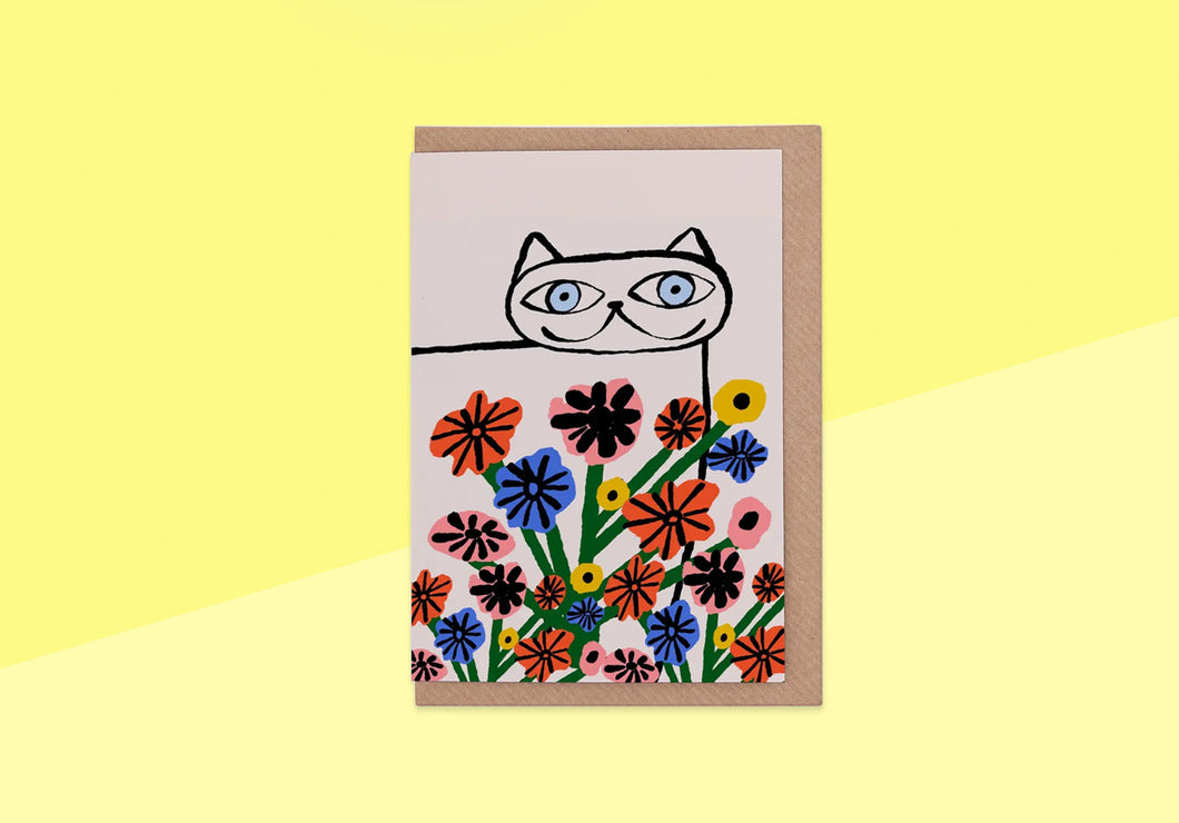 EVERMADE - Greeting Card - Garden Cat