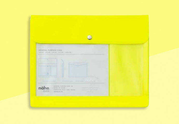 HIGHTIDE - Nähe - General Purpose Case - A5 Neon Yellow