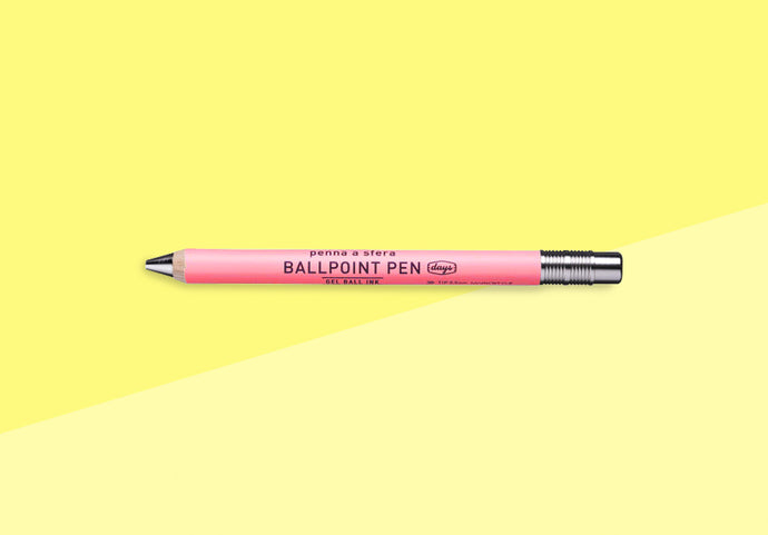 MARK'S STYLE - Gel Wood Ballpoint Pen - DAYS - Pink