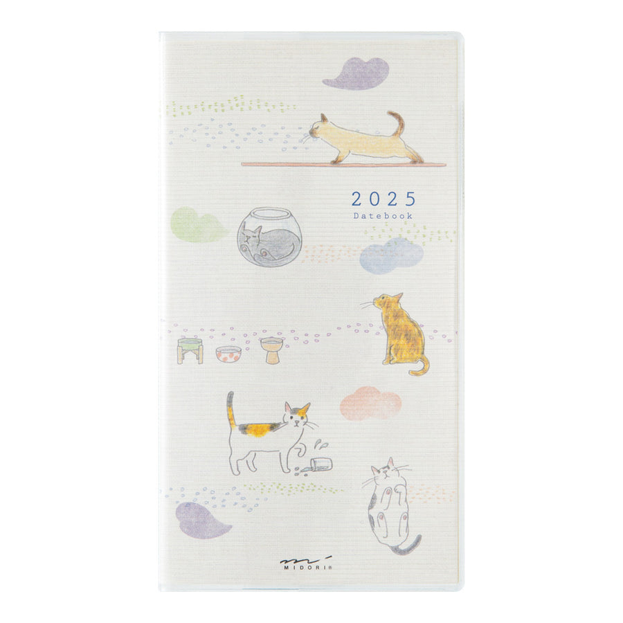 MIDORI - Pocket Diary 2025 - B6 Slim Cat