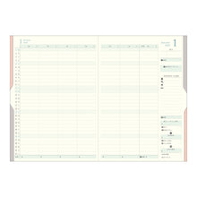 Load image into Gallery viewer, MIDORI - Double Schedule Money Management 2025 - B6 Blue/Green