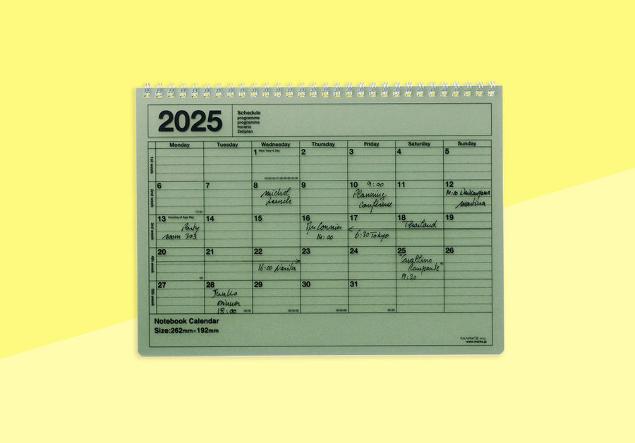 MARK'S - Notizbuch-Kalender 2025 - S - Elfenbein