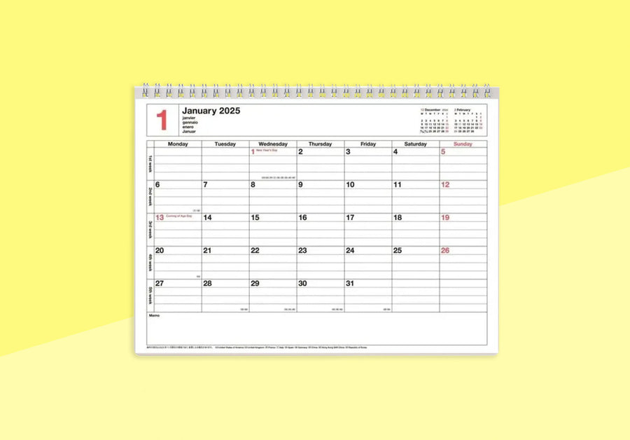 MARK'S - Notebook Calendar 2025 - M - Khaki