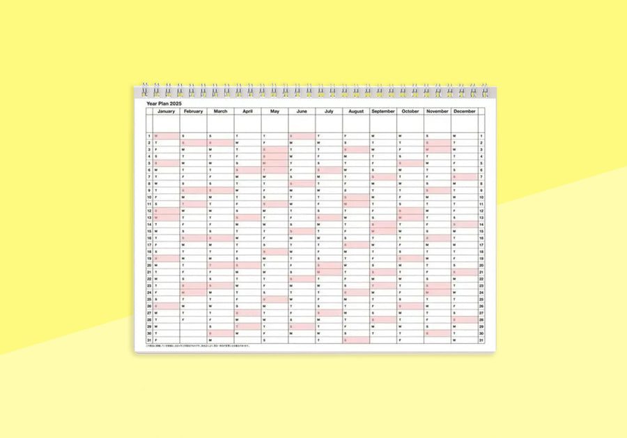 MARK'S - Notizbuch-Kalender 2025 - S - Elfenbein