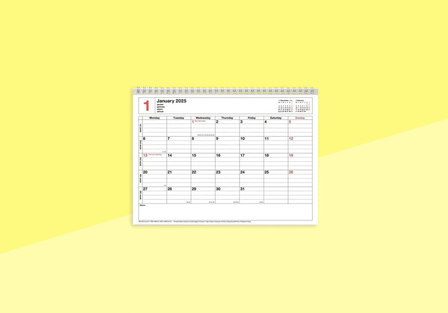 MARK'S - Notebook Calendar 2025 - S - Khaki