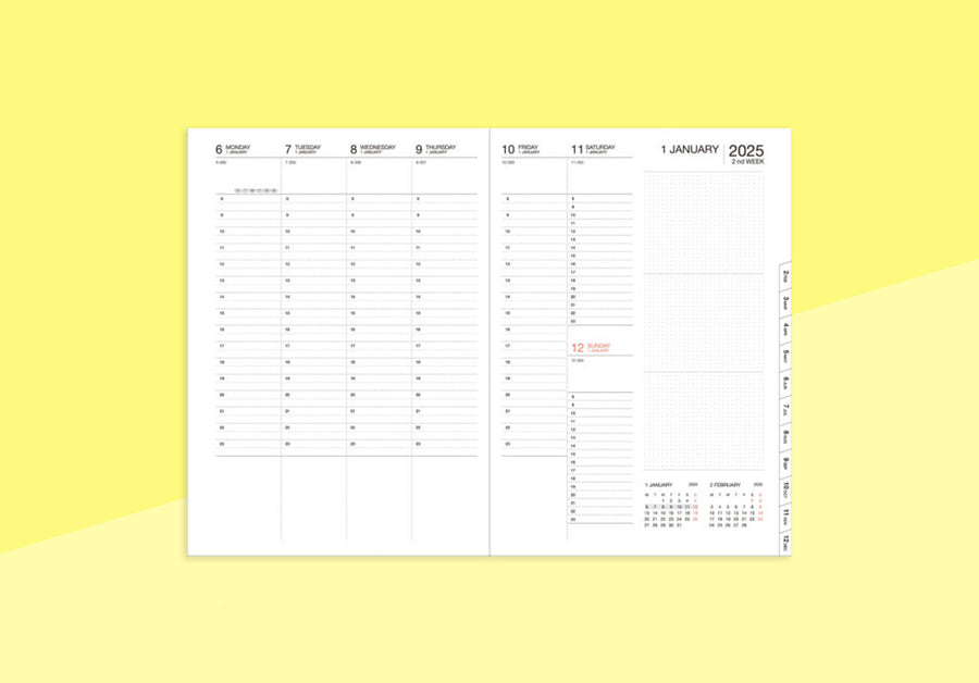 MARK'S - A5 Diary 2024/2025 - Dot - Mint