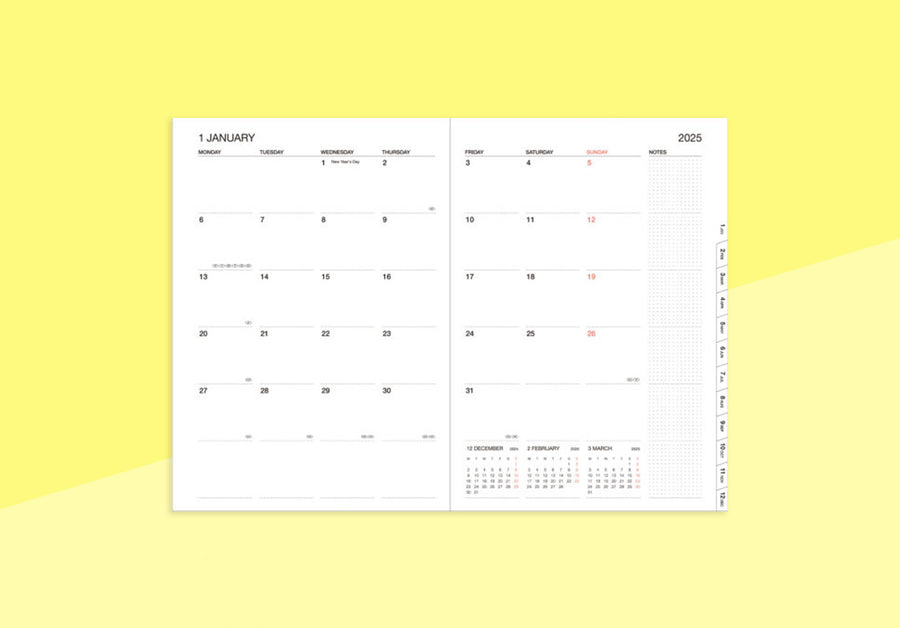 MARK'S - A5 Kalender 2024/2025 - Colors - pink