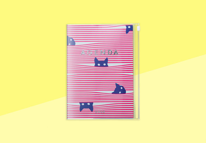 MARK'S - A5 Kalender 2024/2025 - Katze - Pink