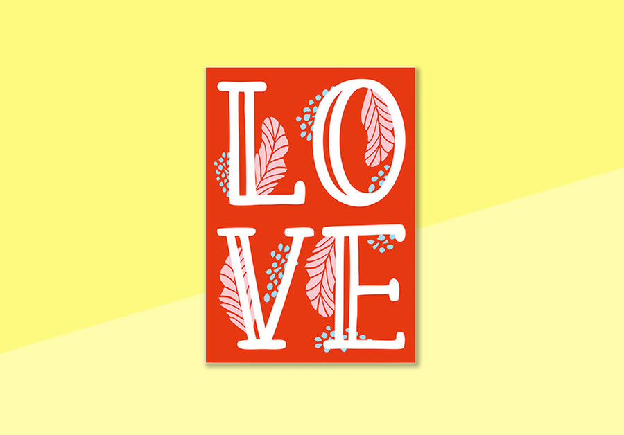 NOBIS DESIGN - postcard - LOVE