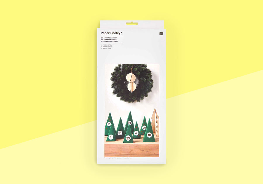 PAPER POETRY - Advent Calendar - Green Trees