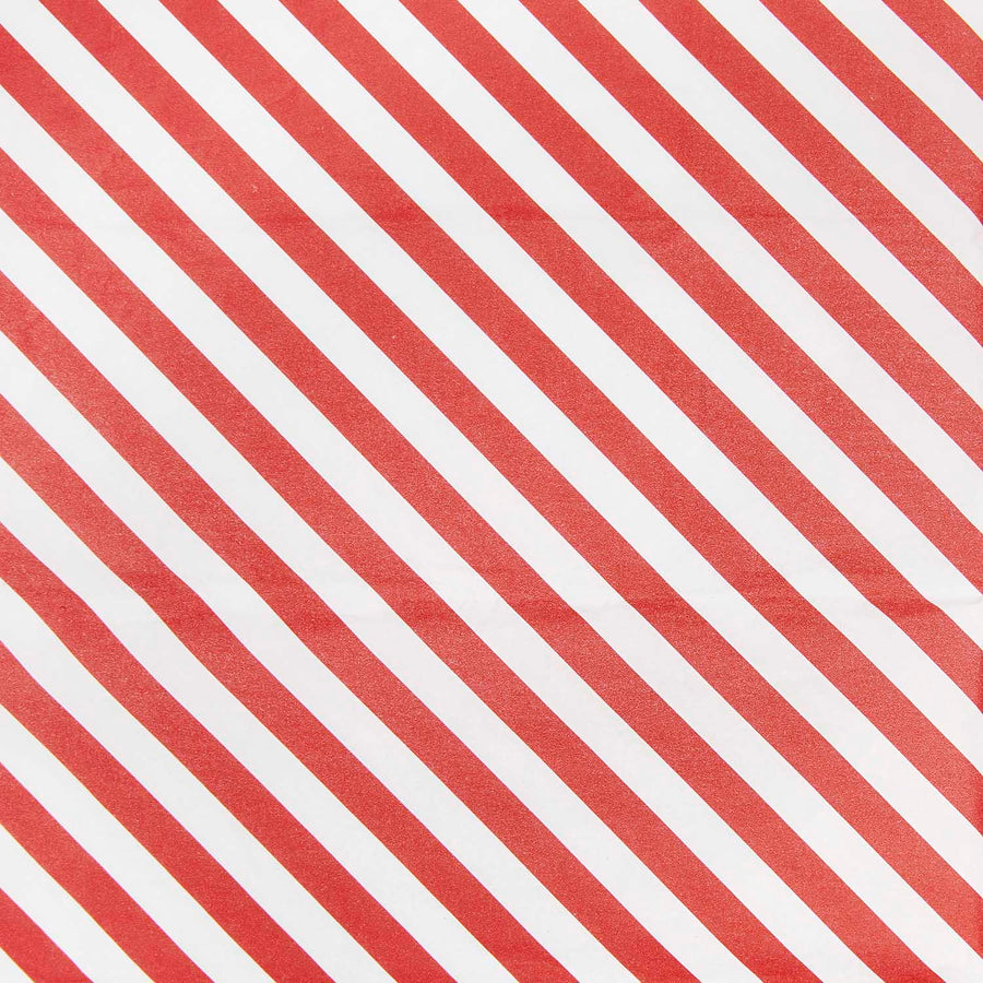 PAPER POETRY - Silk Paper - Red and white stripes