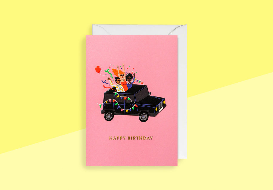 RUBY TAYLOR - Greeting Card - Happy Birthday Jeep