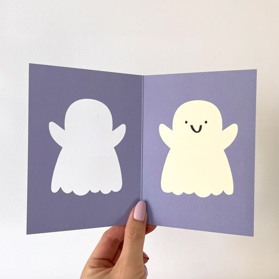 RUMBLE CARDS - Die Cut Greeting card - Ghost