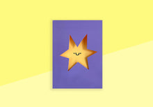 Load image into Gallery viewer, RUMBLE CARDS - Die Cut Greeting card - Star Shaped