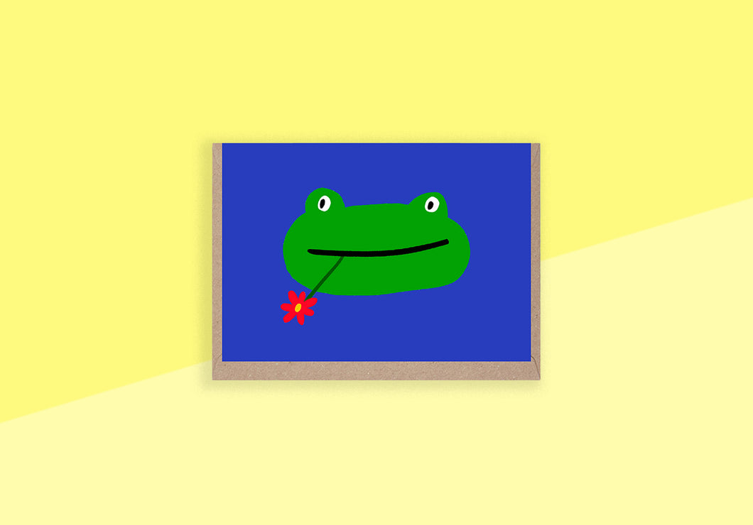 RUMBLE CARDS - Greeting card - Frog Face