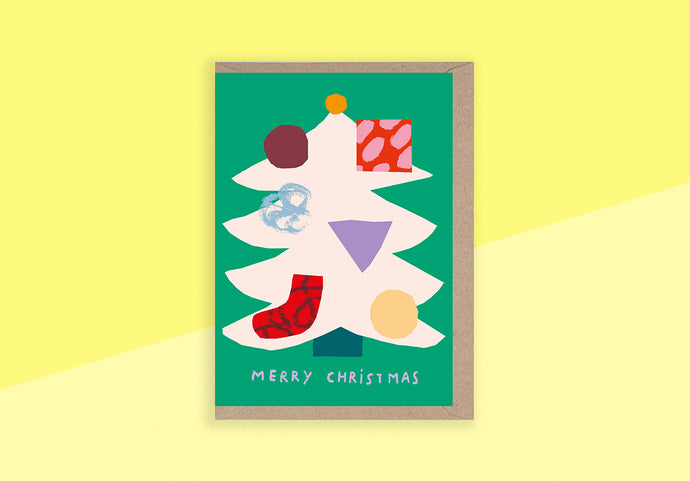 RUMBLE CARDS - Grußkarte - Christmas Tree + Abstract Decorations