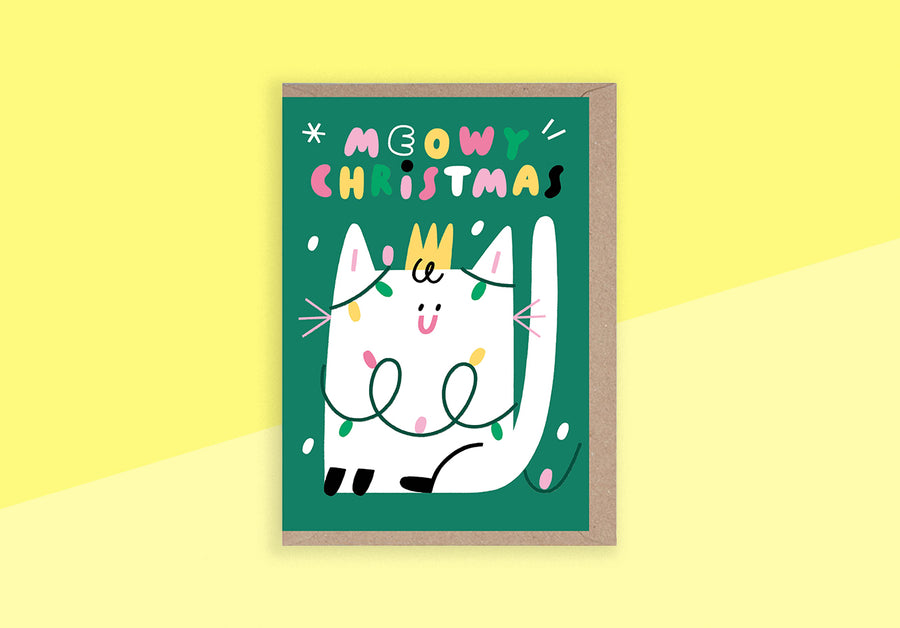 RUMBLE CARDS - Greeting card - Meowy Christmas