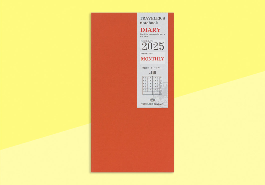 TRAVELER’S COMPANY - Traveler’s Notebook Regular - Monatskalender 2025