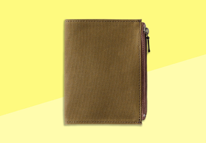 TRAVELER'S FACTORY - Cotton Zipper Case Passport size - Olive