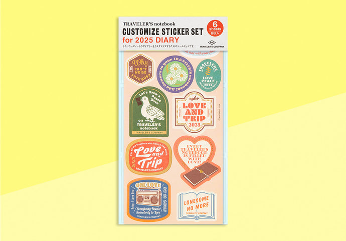 TRAVELER'S COMPANY - Traveler's Notebook - 2025 Customized Sticker Set