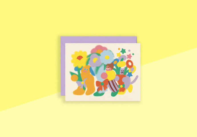 WRAP - Greeting card - Flowers For You Kids