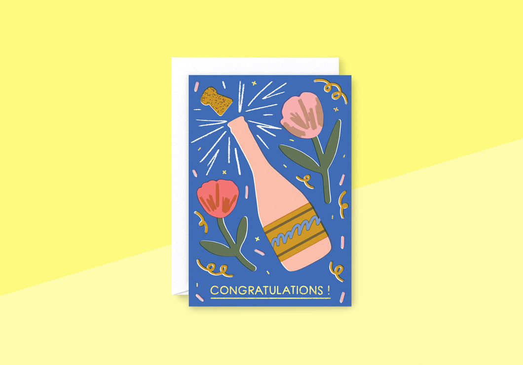 WRAP - Greeting card - Champagne